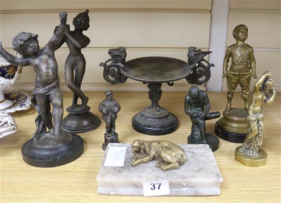 A collection of bronzes, etc.